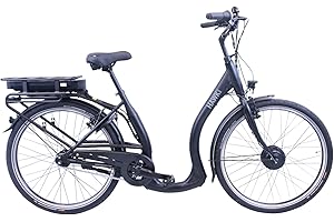 ‎HAWK HAWK eCity Comfort E-Bike Herren & Damen 250W I Fahrrad mit Aluminiumrahmen I E Bike Herren 26 Zoll mit tiefem Einstieg 7 Gang Nabenschaltung