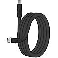 chubbycable Chubby 2.0 Fast Charging Cable Durable Soft Silicone USB C Cable 240W Extra Thick Phone Charger Cord Data Transfer Type C Cable, Black+Black, Type-C to Type-C, 6.6 FT