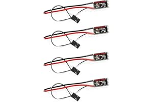 HAWK'S WORK Brushless ESC, 4 Pezzi Regolatore di velocità Elettrico 20A Super Leggero e di Piccole Dimensioni per Drone Multi-Rotore RC Airplane (Originale)