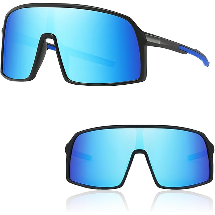 Lunettes De Soleil Polarisées Sport - Vélo, Running, Pêche - Protection UV - Avec étui Et Accessoires