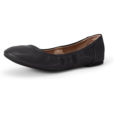 Mocassini Donna In Pelle Scamosciata, Ballerine Con Punta A Punta E Suola TPR, Scarpe Da Lavoro E Casual, Colore Nero - 3