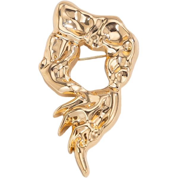 Broche Barre Vintage Dorée 8,3 Cm - Neuve Sans Emballage - Style Rétro Chic