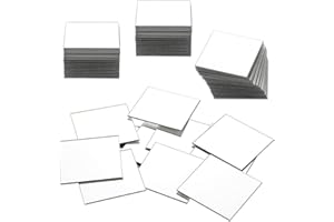 BOHUIZ 30 Stück Mini Spiegel, 5x5cm Quadratisch Kleine Spiegel Zum Basteln Spiegelfliesen Fliesen Spiegels Mosaik Glasspiegel für Handwerk DIY
