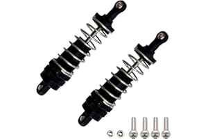 YIJIALINK 2-Pack RC Car Shock Absorbers Metal Damping Damper Compatible with WLtoys 144001 1/14 Scale RC Car Buggy Upgrade Parts