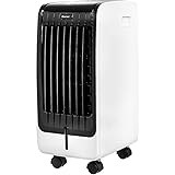 COSTWAY Acondicionador de Aire Portátil con 3 Velocidades Enfriador de Aire 75W / 6L tanque /8H temporizador/Control Remoto