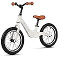 14" Balance Bike for Boys and Girls, Air Tires with Magnesium Alloy Frame, Lightweight No Pedal Kids' Bike for 3-6 Years Old, Training Bike with Adjustable Handlebar and Seat