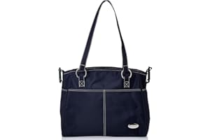 hauck City Bag, Navy Blue - Baby Wickeltasche mit Wickelunterlage, XXL Wickel Organizer für Unterwegs mit Außen- und Innentaschen für Windeln & Zubehör, Wasserabweisend & Leicht Abwischbar