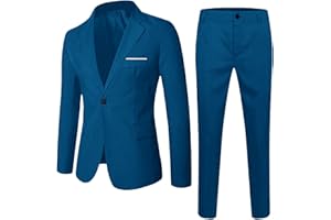 Bkazwe bito da Cerimonia 2 Pezzi per Ragazzo Vestito Elegante per Bambini, 2 Pezzi, con Giacca con Revers a Lancia e Pantaloni, Smoking da Bambino, per Matrimoni e Feste Abbigliamento Gentleman