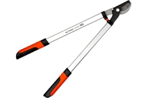 Forbice da potatura a 2 mani - Modello J500 - Realizzate in acciaio teflonato e impugnatura bimateriale - Taglio a bypass con gancio - Lunghezza di 70 cm - Ideale per potature secche - Altuna