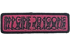 ROCK OFF OFFICIALLY LICENSED PRODUCTS Imagine Dragons Patch Blurred Band Logo Official Embroidered Woven Iron on Taglia unica