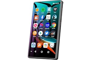 SWOFY 80GB MP3 Player with Bluetooth and WiFi, 4.7-inch Full Touchscreen MP3 and Digital Media Player, Spotify, Pandra, Android Streaming MP3 Player with Audible, Kids MP3 & MP4 Player, 512GB support