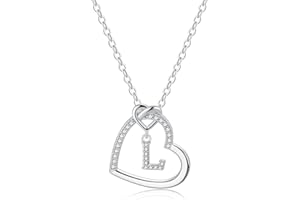 TINGN Heart Initial Necklaces for Girls Women, Dainty Letter Necklace for Teen Girls Heart Necklace Gold Necklaces for Women Trendy Gifts for Women Girls Jewelry for Teen Girls Gifts