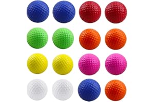 Wanfoou 16 stycken golfträningsbollar för minigolf, för inomhus- och utomhusträning för nybörjare och avancerade