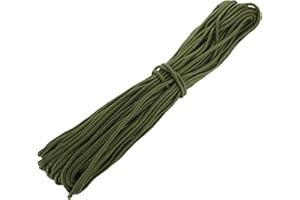 YAYODS 50M Nylon Rope, 6MM Green Nylon Rope, Multi-functional Nylon Hanging String Cord, Heavy Duty String Strong Traction Tying Rope for Camping Outdoor Garden
