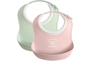 BABYBJÖRN Liten Haklapp, 2-pack, Blekgrön