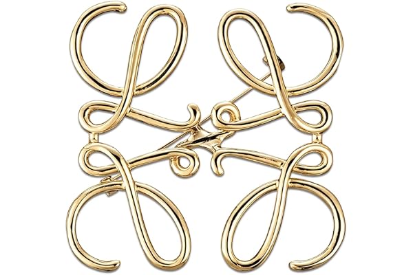VELAJA Guldbrosch för kvinnor, elegant geometrisk brosch för klänning, halsduk, modeaccessoar i metall 5 x 5 cm