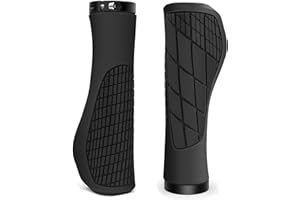 NLONLL 2 Pièces Poignee Velo Ergonomique Poignée de Guidon de Vélo Caoutchouc Antidérapant Poignées VTT avec Double Verrouillages 22 mm pour Scooter Bicyclette