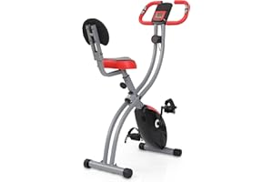 ‎ULTRASPORT Ultrasport F-Bike 150/200, Heimtrainer, 8 Widerstandsstufen, Tablethalterung, Handpulssensoren, faltbar, platzsparend, LCD Display, für Sportler und Senioren