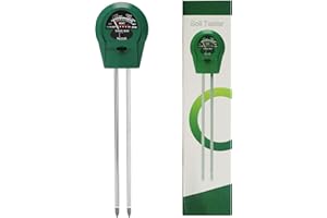 AABDTYYD 3-in-1 Soil Tester Kit: Moisture, PH, Light & Temperature Meter for Plants - UK Soil Calibrated, No Battery Needed, Easy-Read Color Chart (Ideal for Garden, Indoor, Greenhouse, Balcony)