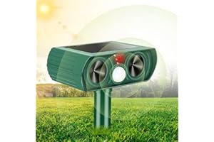 Kimroxi Cat Deterrents for Gardens Motion Activated Cat Scarers that Really Work Animal Repeller Fox Repellent Ultrasonic Solar Outdoor for Farm Yard Lawn Dogs Squirrels Rodent Upgraded