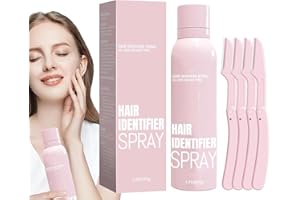 MAFHVV Hair Identifier Spray for Face Dermaplaning, Hair Identifier Spray for Face Shaving, Face Hair Identifier Spray, Dermaplaning Spray for All Skin And Hair Types(1 Set)