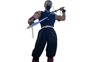 FCCAM Agatsuma Zenitsu Cosplay Kimono Full Set Anime Zenitsu Cosplay Costume Adult