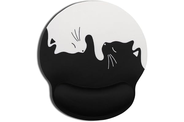 AOKSUNOVA Tapis de Souris Ergonomique avec Repose-Poignet pour Chat