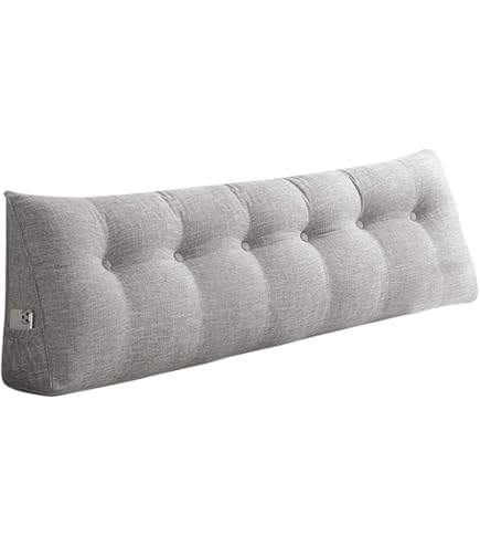 XWanitd Kussen, armsteun, voor in de bank, rechthoekig, dik, lang, voor bedspleet, hoofdbord, wasbaar, 20 x 20 x 55 cm, groen
