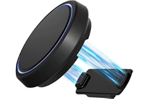 vsshe Magnetische Autohalterung für OOONO CO-Driver NO2, Solide Metallhalterung mit eingebauten Magneten für KFZ-Montage, Auto-Lüftungsgitterhalterung, kompatibel mit OOONO NO2 Blitzerwarner, #A