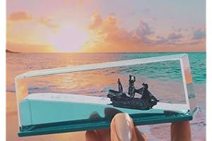 GENERIC Pirate Ship Model in Fluid drift bottle, Black Pearl Ghost Boat in your Office and House, Liquid Paperweight Boat Running Decoration, Great Stress Relief and Gifts for any occasion by Mascoto®