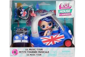 L.O.L. SURPRISE! LOL Surprise OMG Playset House of Surprises - LIL MUSIC TOUR - Include bambola da 7,6 cm con 8 sorprese - Da collezionare - Età: 4+ anni.