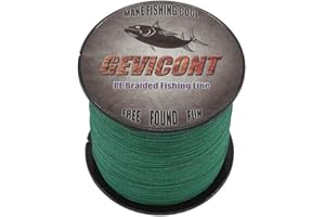 GEVICONT 300 m - 328 m - 500 m - 547 yds - 1000 m - 1094 yds - 4,5 kg - 45,4 kg - Ligne de pêche tressée Pe Dyneema - 4 brins