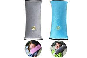 Crazy Bean 2pcs Almohadillas para Cinturón de Seguridad Protector Cinturon Coche Niños Almohadillas Protectores de Coche Hombro Cinturón de Seguridad para Niño