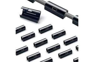 PAILEWEI Organiseur Câbles Adhésif - 20 pièces Cache Câbles Muraux, Attache Électrique, Fixation et Rangement de Fils Électriques - Clips Câbles Pratiques pour Bureau ou une Maison (Black 20 Pcs)