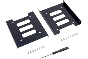 SAISN Mounting Bracket Adapter HDD SSD 2.5 to 3.5 Adapter Hard Drive Holder (2 Pack)