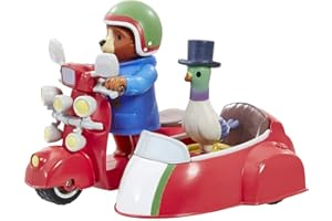 Rainbow Designs Paddington Bear Playset - Paddington Bear's Bike and Side Car from Award-Winning TV Series with Movable Wheels for Adventurous Explorations