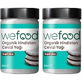Wefood Organik Hindistan Cevizi Yağı 300 ml 2'li (Soğuk Sıkım)