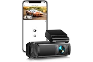 EUKI Dashcam Auto, 2.5K WiFi Kamera, 170° Weitwinkel Mini Front Dash Kamera für Autos, Super Nachtsicht, App Steuerung, G-Sensor, Parküberwachung