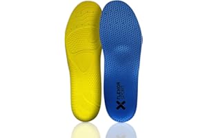 Plantillas Sport FÚTBOL unisex | Previene lesiones | Estabilizador de tobillo | Cómodas y ultra delgadas | Protege espalda y 