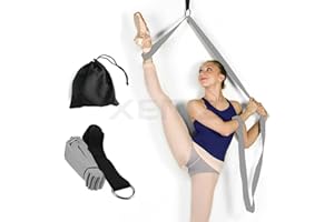 XEMZ Leg Stretch Band - Door Flexibility Trainer, Improve Leg Stretching Foot Stretcher Band, Perfect Home Equipment for Ballet Dance, Taekwondo Exercise, Gymnastic Training Stretching Strap