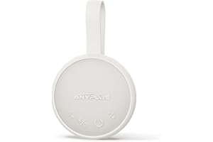 ‎ANYPLUS Weiße Rauschmaschine, Tragbare Soundmaschine für Erwachsene und Babys, mit Bluetooth 5.1, 24 Schlafgeräuschen, batteriebetrieben, 3 Timer-Funktionen für Büro, Schlafzimmer und Reisen (Weiß)