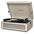 Crosley Voyager Three-Speed Turntable with Built-In Stereo Speakers, Bluetooth and Pitch Control - Cream