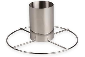 BBQ COLLECTION DRULINE D20x10cm Asador Soporte para Pollo/Parrilla de Chispa, Acero Inoxidable, 20.0x20.0x10.0 cm