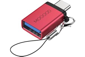 MOGOOD Adattatore USB C Maschio a USB 3.0 Femmina, Adattatore USB a USB C Convertitore OTG Compatibile MacBook Pro, Chromebook, Pixelbook, Microsoft Surface Go, Ss Galaxy S20 S21 S22 Pixel
