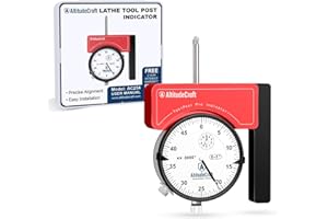 AltitudeCraft Precision Lathe Tool Post Indicator Holder, Dial Indicator (.0005"), CNC Machining Alignment Tool, for Quick Change Tool Post Systems