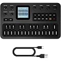 M-VAVE Synthétiseur FM portable avec 6 opérateurs, 32 algorithmes, 128 sons préréglés, clavier en silicone à 27 touches, 3 canaux MIDI, haut-parleur intégré, pour la création de musique