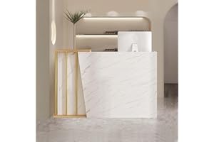 XNKLPY Mostrador Recepciones Peluqueria Mesa De Mostrador con Gran Espacio De Almacenaje para SalóN Tienda Hotel Supermercados Tiendas De Ropa(Size:120CM,Color:b)