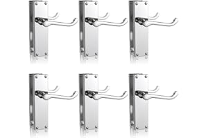Bwintech 6 Sets Polished Chrome Victorian Lever on Plate, Latch Furniture, Backplate Door Handles,Suitable for Wooden Doors