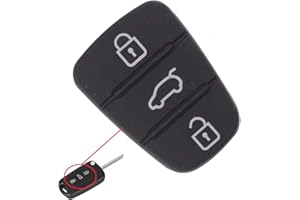 ‎INION Gummi Tastenfeld mit 3 Tasten Ersatztasten INION kompatibel mit Hyundai Auto Schlüssel, für abgenutzte und defekte Tasten oder Schlüsselgehäuse