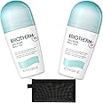 Generic Roll On Deodorant Womens Bundle Deo Pure Antiperspirant 75ml Pack of 2, Alcohol-free, Paraben-free, Travel Friendly with Black Mesh Cosmetic Bag
